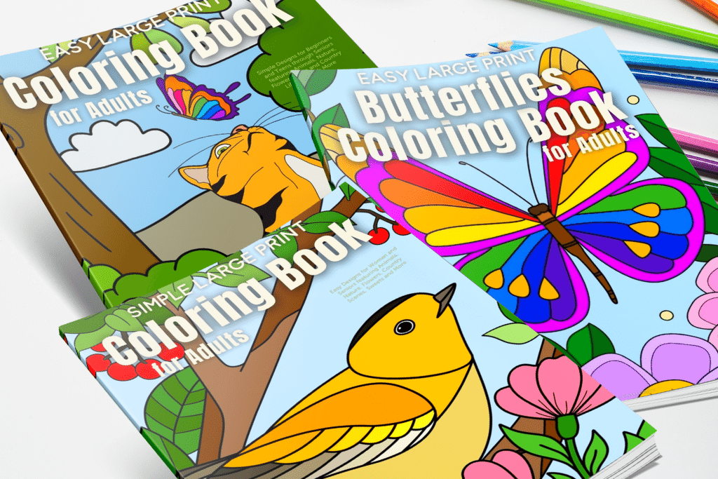easy and simple coloring books for adults